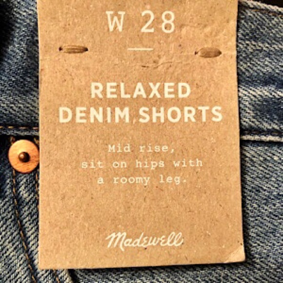 “NEW” Madewell Relaxed Denim Short - Picture 6 of 7